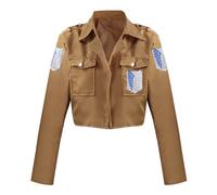 LOBTY Anime AOT Cosplay Costume Déguisement de Survey Corps Veste et Ceinture Scout Regiment Cosplay Uniforme de Combat Halloween Carnaval Noël Fête Performance Costume pour Adulte