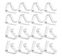 LOBVABA 16 Pcs Pince Nappe Exterieur, Pince à Nappe de Table Exterieur, Pince pour Nappe de Jardin, Attache Nappe Exterieur pour Jardin Pique-Nique Mariage Fête, Transparente
