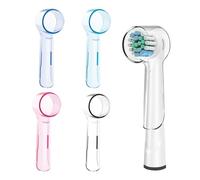LOBVABA 4 Pcs Capuchon Protection Brossette, Électrique Brosse à Dents Tête Housse pour Brossette de Rechange, Étui de Brosse à Dents pour Brosse a dent Electrique pour Voyages, Multicolore