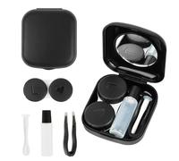 LOBVABA Étui pour Lentilles de Contact Portable - 2 Pièces avec Miroir - Mini Boîte pour La Maison Ou Les Voyages