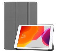 Lobwerk 2019 Étui de Protection Intelligent avec Fonction Support et Mise en Veille Automatique pour Apple iPad 10,2" Gris