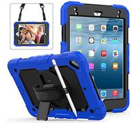 Lobwerk Étui de Protection 4 en 1 avec Support pour Apple iPad Mini 4/5 7,9" Bleu foncé