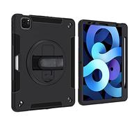 Lobwerk Étui de Protection 4 en 1 pour Apple iPad Pro 11 2018 2020 11" avec Fonction Support et poignée Noir