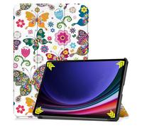 Lobwerk Étui de protection à rabat intelligent pour Samsung Galaxy Tab S9 FE Plus+ X610/X616 2023 12,4" - Design livre