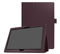 Lobwerk Étui de Protection avec Fonction Support pour Lenovo Tab M10/Tab P10 TB-X605F/TB-X705F 10,1" Marron