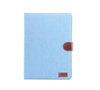 Lobwerk Étui de Protection en Denim pour Apple iPad 10.2 2019 10,2" Bleu Clair