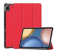 Lobwerk Étui de Protection Fin pour Tablette Huawei Honor V7 2021 10,4" avec Fonction Support et Mise en Veille Automatique Rouge
