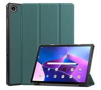 Lobwerk Étui de protection fin pour tablette Lenovo M10 Plus 3ème génération 2022 10,6" avec fonction support et fonction veille/réveil automatique Vert