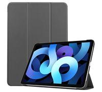 Lobwerk Étui de Protection Intelligent pour Apple iPad Air 4 2020 4ème génération 10,9" avec Fonction Support et Fonction Veille Automatique Gris