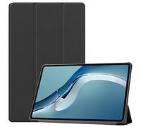 Lobwerk Étui de protection intelligent pour Huawei MatePad Pro 2021 12.6 avec fonction support et fonction veille/réveil automatique Noir