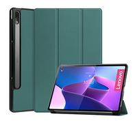 Lobwerk Étui de Protection Intelligent pour Lenovo Tab P12 Pro 12,6" avec Fonction Support et Mise en Veille Automatique Vert