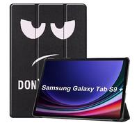 Lobwerk Étui de Protection Intelligent pour Samsung Tab S9+ Plus 2023 SM-X810 SM-X816B SM-X818U 12,4" avec Fonction Support et Fonction Veille/réveil Automatique