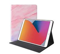 Lobwerk Étui Fin pour Apple iPad 10.2 2019/2020/2021 10.2 Pouces avec Fonction Support et Fonction Veille/réveil Automatique Rose