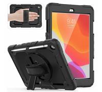 Lobwerk Étui de Protection 4 en 1 avec Boucle de Transport pour Apple iPad Pro 11 2020 Air 4 10.9 2020 Noir