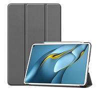 Lobwerk Étui pour Huawei MatePad Pro MRR-W29 2021 10,8" Smart Cover avec Fonction Support et Fonction Veille Automatique Gris