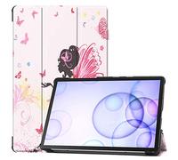 Lobwerk Étui Smart Cover avec Fonction Support et Mise en Veille Automatique pour Samsung Galaxy Tab S6 SM-T860 10,5" 05