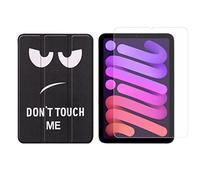 Lobwerk Kit 2 en 1 pour tablette Apple IPad Mini 6 2021 8,3" avec étui de protection + verre de protection avec housse de protection pour voiture et veille/réveil