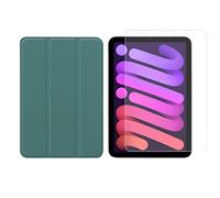 Lobwerk Kit 2 en 1 pour tablette Apple IPad Mini 6 2021 8,3" avec étui de protection + verre de protection avec housse de protection pour voiture et veille/réveil