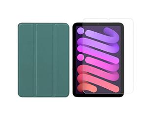 Lobwerk Kit 2 en 1 pour tablette Apple IPad Mini 6 2021 8,3" avec étui de protection + verre de protection avec housse de protection pour voiture et veille/réveil