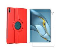 Lobwerk Lot de 2 en 1 pour Tablette Huawei MatePad Pro 2021 MRR-W29 10,8" avec Coque Intelligente + Verre de Protection avec Fermeture magnétique de Veille/réveil Automatique