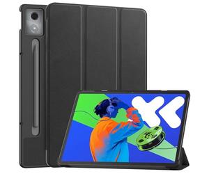 Lobwerk Set 2 en 1 avec étui + verre pour Lenovo Xiaoxin Pad Pro 12,7 2025" avec film de protection pour mise en veille et réveil