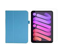 Lobwerk Set de tablettes 2 en 1 pour Apple IPad Mini 6 2021 8,3" avec étui magnétique pour veille/réveil et mode veille + film de protection d'écran en verre trempé