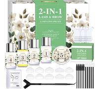 Loc-2-In-1 Kit Rehaussement De Cils And Brow Lift Kit Sourcil,Professional Lash Lift Kit & Kit Brow Lift Sourcil For Fuller Brows & Long-Lasting Curl,At Home Salon-Quality Diy Kit With Easy Instructio