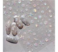 Loc-3d Design Stickers Ongles,Stickers Ongles Nail Art Animaux Marins,Autocollants Ongles Autoadhésif Deco Ongle Nail Art Design Manucure Pour Bricolage Autocollant À Ongles