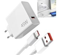 Loc-45W Chargeur Rapide Usb,Chargeur 45W Avec Câble Usb C 1M,Pour Xiaomi Pad 6 5 Redmi Note 14 13 12S 12 Poco Pad M6 Mi 10T Pro Lite