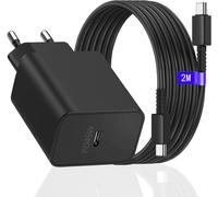 Loc-45W Super Chargeur Prise Usb C Pour Samsung Galaxy S24+/S23/S22/S21/S20/S10/S9/S8/Ultra/Note/A73/A54/A53/A13/Tablet,Chargeur Bloc Rapide Avec Câble De Charge Type-C Vers C 2M 5A,Adaptateur Secteur