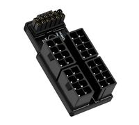 Loc-Adaptateur Modulaire D'Alimentation 8 Broches 4 Ports Vers 12 Vhpwr Atx3.0 Pci-E 5.0 16 Broches Coudé À 90 Degrés Up Pour Nvidia Rtx-40 Et Amd Rdna 3