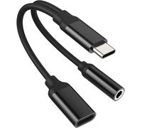 Loc-Câble Aux Usb C Adaptateur 3,5 Jack Casque Pour Iphone15 Type C Chargeur Écouteurs Répartiteur Compatible Avec Samsung Pour Apple Pro Max Plus Pour Ipad Pro Air Mini Type-C Charge Rapide Port Câbl