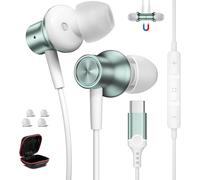 Loc-Casque Usb C Pour Google Pixel 9 Pro 8A 8 7A 6A-Écouteurs Intra-Auriculaires Usb C Magnétiques Filaires De Type C Avec Micro Pour Iphone 16 15 Pro Samsung S25 Ultra A55 A16 A35 S24 Ultra S23 S21