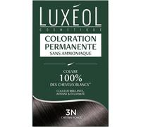 Loc-- Coloration Permanente 3n Châtain Foncé - Sans Ammoniaque - Couvre 100% Des Cheveux Blancs(1) - Longue Durée(2) - Couleur Lumineuse Éclatante Intense - Testée & Approuvée - 60ml,60ml,12ml