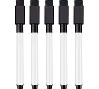 Loc-Feutres Pour Tableau Blanc Effaçables À Sec 5 Pièces,Avec Embout Effaceur Magnétique Pour Tableau Blanc,Marqueur Tableau Blanc Effacable À Sec Faible Odeur Feutre Ardo ,Noir