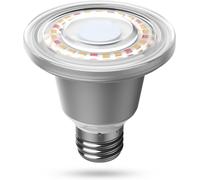 Loc-Lampe De Culture Led 12W Pour Plantes D'Intérieur,Ampoule De Culture À Spectre Complet E27,Étanche Ip54,Angle De Faisceau De 90°,Couverture Végétale : 2 X 1 Pied Carré