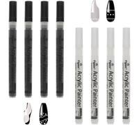 Loc-Lot De 8 Stylos À Vernis À Ongles Blancs Pour Ongles French Art Stylo À Ongles Blanc