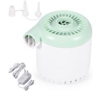 Loc-Mini Pompe À Air Électrique,5000 Pa Avec 3 Buses Portable Blanche Pour Matelas Pneumatique,Gonfle Et Dégonfle Rapidement Pour Matelas Pneumatique Piscine Enfants