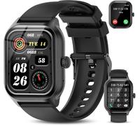 Loc-Montre Connectée Femme Homme, 2.01'' Hd Smartwatch Avec Répondre/Numéroter/Podometre/Moniteur Sommeil/Cardiofréquencemètre, Étanche Ip68, Compatible Ios Android