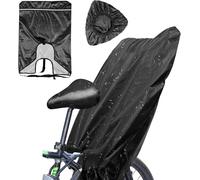 Loc-Protection Contre La Pluie Pour Siège De Vélo Pour Enfant-Oxford 420d-Protection Contre La Pluie-Imperméable-Pour Siège Enfant-Noir-Avec Bandes Réfléchissantes Pour Tous Les Sièges