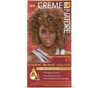 Loc-Revlon - - Coloration Permanente - Cheveux Bouclés À Crépus - À L'huile D¿Argan Du Maroc - Couvrance Totale - Caramel Brown 9.2 - 56 G