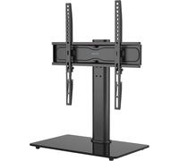 Loc-Support Tv Sur Pied Tv Universel Pivotant Pour Télévisions De 26 À 55 Pouces Lcd/Led/Plasma Hauteur Réglable Avec Base En Verre Trempé De 8 Mm-Charge Imal 45Kg Vesa 400X400 Mm