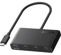 Loc-Usb-C Hub,Fast 10Gbps Usb 3.2 Display Hub,Usb-C To 4-Port Hub With 100W Max Pd-In For Macbook Pro,Ipad,Iphone 15,Surface Pro,Dell And More
