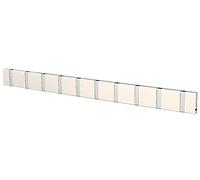Loca Knax Coat Rack Rail with 10 Hooks-White-Hook in Grey by Knax LoCa
