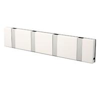 Loca Knax Porte-Manteaux à 4 Crochets Blanc 40 cm