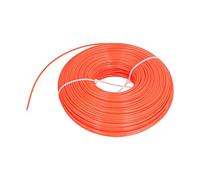Locadence 120M 2,4 mm Ligne de Coupe Rond, Ligne de Coupe File en Nylon Orange, Corde de Brume de Mauvaises Herbes, Chaîne de Mangeur de Mauvaises Herbes pour la Ficelle de Jardin