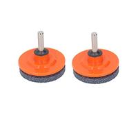 Locadence 2 Pièces Affûteuse de Lames de Tondeuse à Gazon, Affûteuse Universelle Multifonctionnelle pour Affûter Les Lames de Tondeuse à Gazon, Les Lames de Perceuse, Les Tondeuses (Orange)