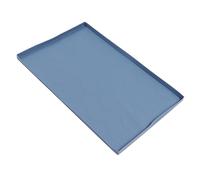 Locadence 28 Pouces Plaquette, Couvercle Plaque Chauffante Silicone Anti Saut Antidérapant, s Cuisson Couverture Protection pour la Cuisine, la Cuisson, Le Comptoir (Blue)