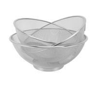 LOCADENCE 3PCS Passoire Passoires Paniers Filet, 8,7in 9,4in 10,2in de Diamètre Passoire Maille Acier Inoxydable pour Souche Drain Rinçage Riz Pâtes Légumes Fruits