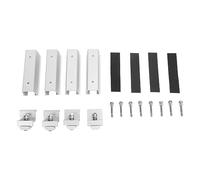 Locadence 4 Set des Supports Montage Panneau Solaire, Kit Serrage Support Panneau Solaire Alliage pour L'Installation de Toit Plat